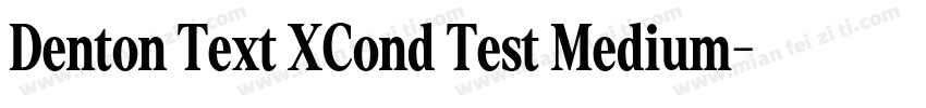Denton Text XCond Test Medium字体转换